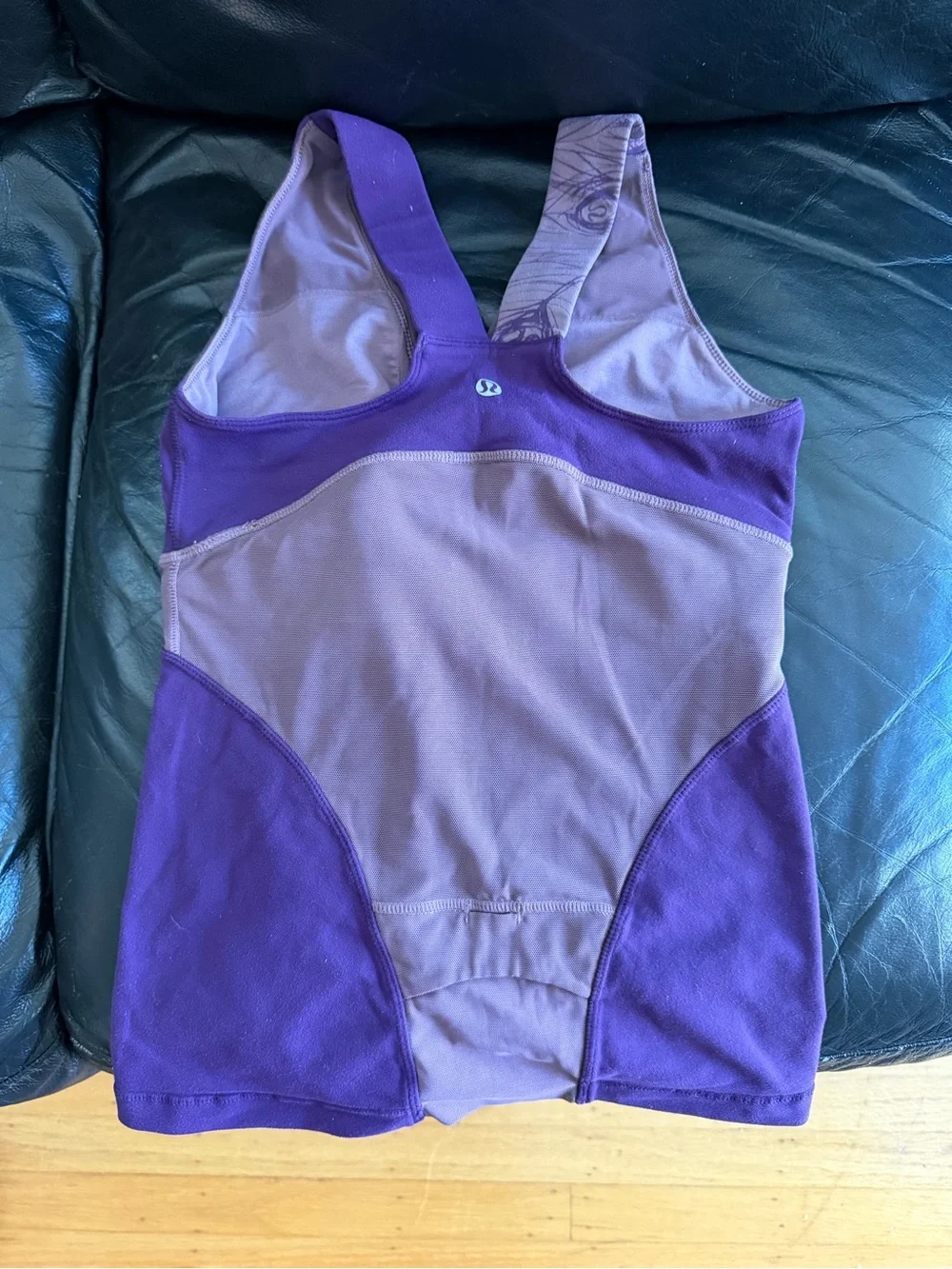 lululemon athletica Purple V-Neck Built-In Bra Tankini Top